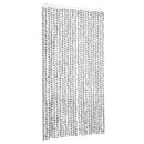 vidaXL világosszürke és sötétszürke zsenília rovarfüggöny 100 x 200 cm