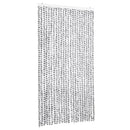 vidaXL világosszürke és sötétszürke zsenília rovarfüggöny 100 x 230 cm