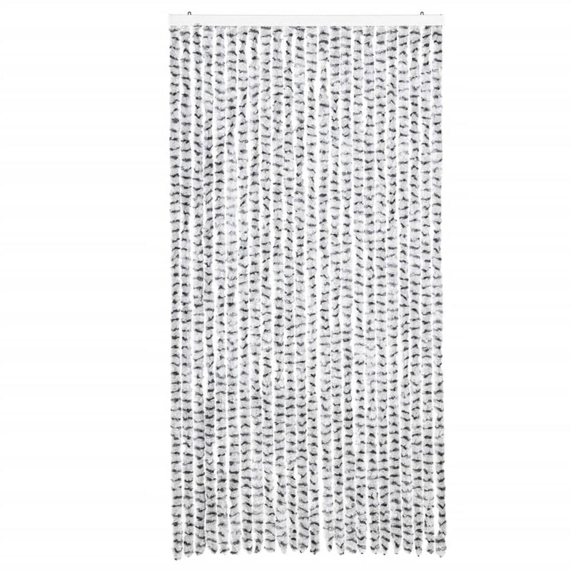 vidaXL világosszürke és sötétszürke zsenília rovarfüggöny 100 x 230 cm