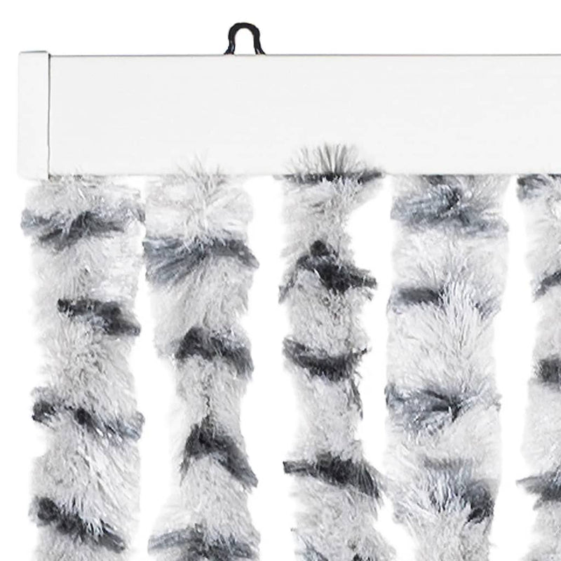 vidaXL világosszürke és sötétszürke zsenília rovarfüggöny 100 x 230 cm