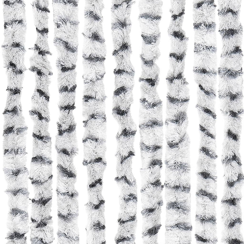 vidaXL világosszürke és sötétszürke zsenília rovarfüggöny 100 x 230 cm