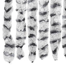vidaXL világosszürke és sötétszürke zsenília rovarfüggöny 100 x 230 cm