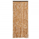 vidaXL okkersárga és fehér zsenília rovarfüggöny 56 x 200 cm