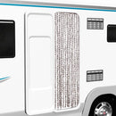 vidaXL tópszínű és fehér zsenília rovarfüggöny 56 x 200 cm