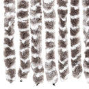 vidaXL tópszínű és fehér zsenília rovarfüggöny 100 x 230 cm