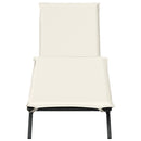 vidaXL fekete polyrattan napozóágy párnával