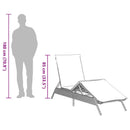 vidaXL barna polyrattan napozóágy párnával