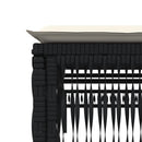 vidaXL fekete polyrattan napozóágy párnával