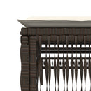 vidaXL 2 db barna polyrattan napozóágy asztallal