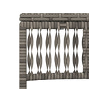 vidaXL 2 db szürke polyrattan napozóágy asztallal