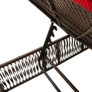 vidaXL 2 db barna polyrattan napozóágy asztallal