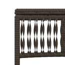 vidaXL 2 db barna polyrattan napozóágy asztallal