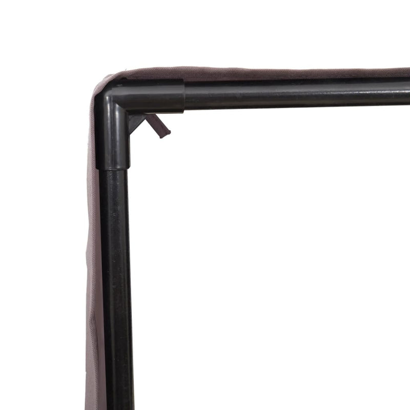 vidaXL bézs polyrattan dupla napozóágy tetővel és függönyökkel