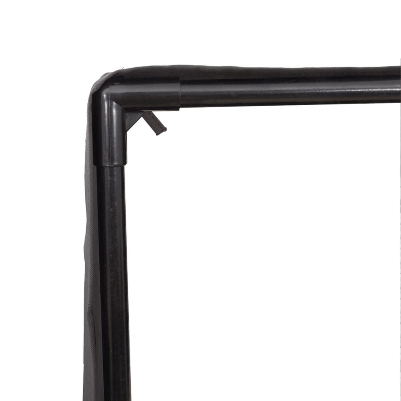 vidaXL világosszürke polyrattan dupla napozóágy tetővel és függönnyel