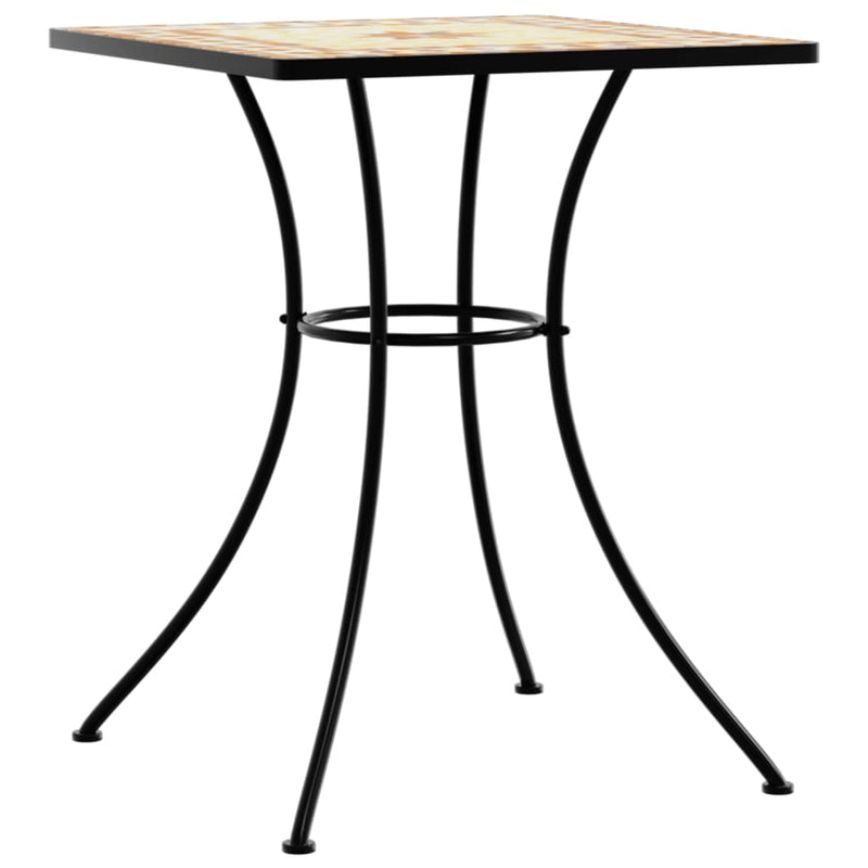 vidaXL terrakotta kerámia mozaikos bisztróasztal 60 x 60 x 74 cm