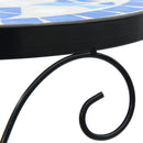 vidaXL 3 db kék és fehér kerámia növényállvány