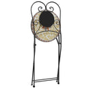 vidaXL 2 db összecsukható terrakotta és fehér kerámia bisztrószék