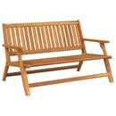 vidaXL Pihenőpad Barna 122 x 78 x 73 cm Tömör Akácfa