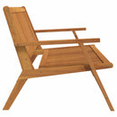 vidaXL Pihenőpad Barna 122 x 78 x 73 cm Tömör Akácfa
