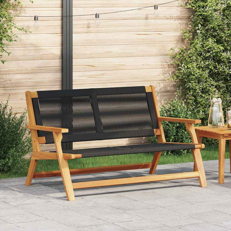 vidaXL Kerti bútor Fekete 78 x 122 x 73cm Tömör akácfa