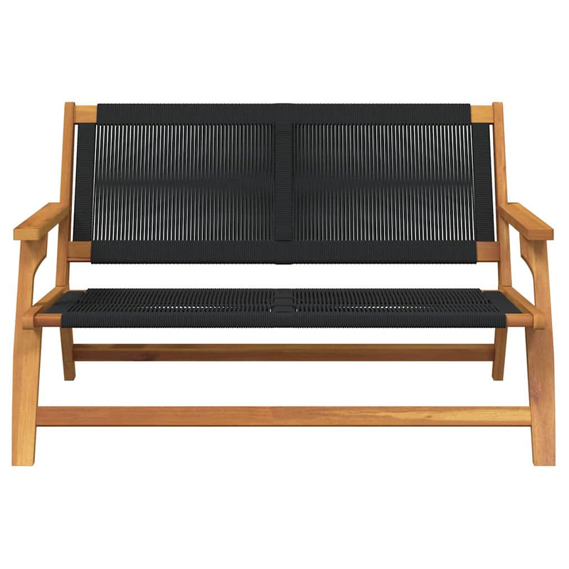 vidaXL Kerti bútor Fekete 78 x 122 x 73cm Tömör akácfa
