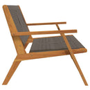 vidaXL Kerti bútor Szürke 78 x 122 x 73cm Tömör akácfa