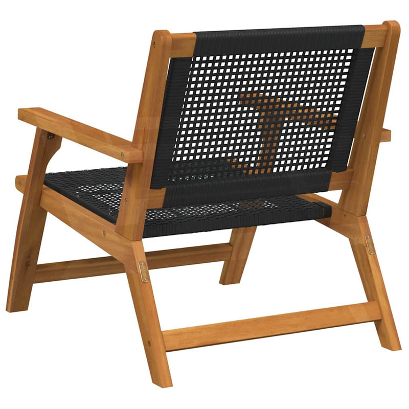 vidaXL Kerti bútor 2 pcs Fekete 67 x 78 x 73 cm Tömör akácfa