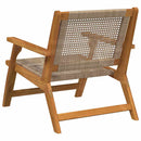 vidaXL Kerti bútor 2 pcs Bézs 67 x 78 x 73 cm Tömör Akácfa