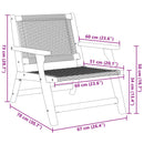 vidaXL Kerti bútor 2 pcs Bézs 67 x 78 x 73 cm Tömör Akácfa