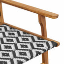 vidaXL Kerti bútor 2 pcs Fehér 67 x 78 x 73 cm Tömör akácfa