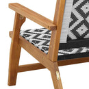 vidaXL Kerti bútor 2 pcs Fehér 67 x 78 x 73 cm Tömör akácfa