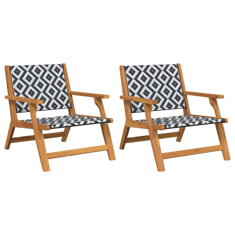 vidaXL Kerti bútor 2 pcs Fehér 67 x 78 x 73 cm Tömör akácfa
