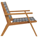 vidaXL Kerti bútor 2 pcs Fehér 67 x 78 x 73 cm Tömör akácfa