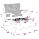 vidaXL Kerti bútor 2 pcs Fehér 67 x 78 x 73 cm Tömör akácfa