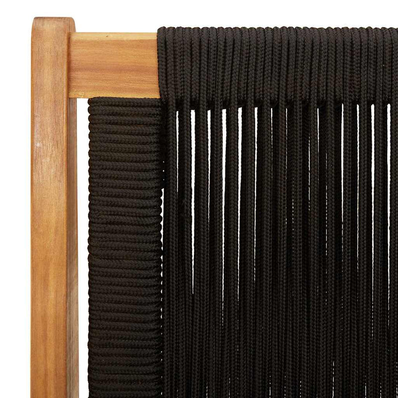 vidaXL Kerti bútor 2 pcs Fekete 78 x 67 x 73cm Tömör akácfa