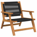 vidaXL Kerti bútor 2 pcs Fekete 67 x 76 x 73 cm Tömör Akácfa