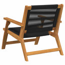 vidaXL Kerti bútor 2 pcs Fekete 67 x 76 x 73 cm Tömör Akácfa