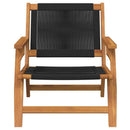 vidaXL Kerti bútor 2 pcs Fekete 67 x 76 x 73 cm Tömör Akácfa