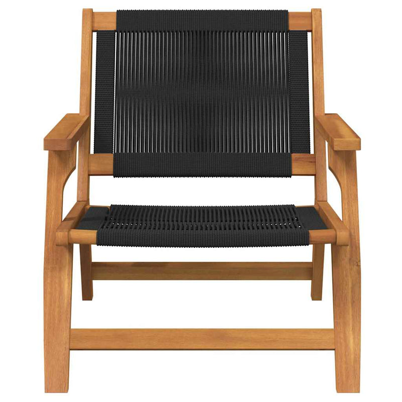 vidaXL Kerti bútor 2 pcs Fekete 78 x 67 x 73cm Tömör akácfa