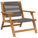 vidaXL Kerti bútor 2 pcs Szürke 67 x 78 x 73 cm Tömör Akácfa