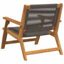 vidaXL Kerti bútor 2 pcs Szürke 67 x 78 x 73 cm Tömör Akácfa