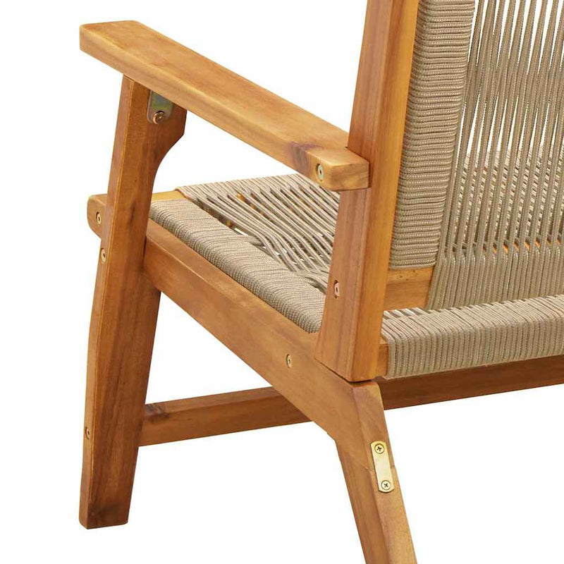 vidaXL Kerti bútor 2 pcs Bézs 78 x 67 x 73cm Tömör akácfa
