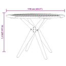 vidaXL tömör akácfa kerek kerti asztal Ø110 x 75 cm