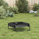 vidaXL antracitszürke oxford szövet és acél emelt kutyaágy