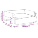 vidaXL antracitszürke oxford szövet és acél emelt kutyaágy