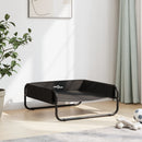 vidaXL antracitszürke oxford szövet és acél emelt kutyaágy