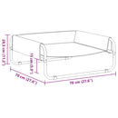 vidaXL antracitszürke oxford szövet és acél emelt kutyaágy