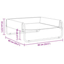 vidaXL antracitszürke oxford szövet és acél emelt kutyaágy