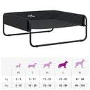 vidaXL antracitszürke oxford szövet és acél emelt kutyaágy