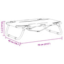 vidaXL antracitszürke oxford szövet és acél összecsukható kutyaágy